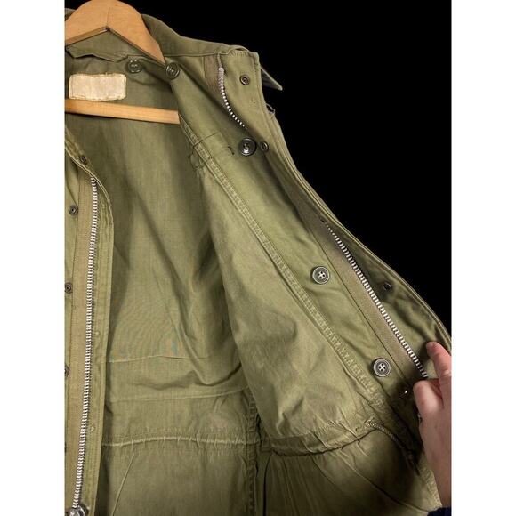 Vintage US Army Field Jacket M51 1958 Vietnam Size XS Oversized Vintage Green - Picture 8 of 16